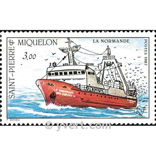 n° 482 -  Timbre Saint-Pierre et Miquelon Poste