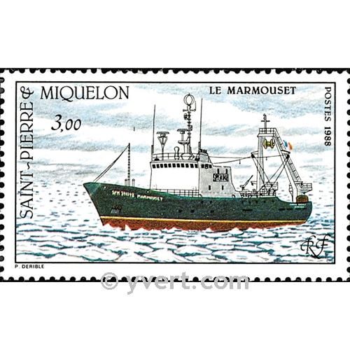 n° 493 -  Timbre Saint-Pierre et Miquelon Poste