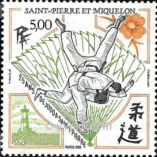 n° 498 -  Timbre Saint-Pierre et Miquelon Poste