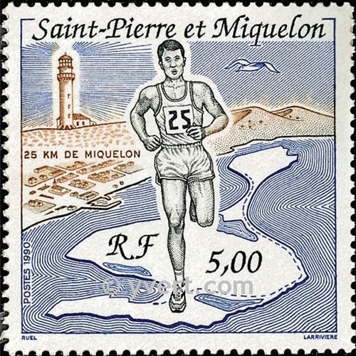 n° 522 -  Timbre Saint-Pierre et Miquelon Poste