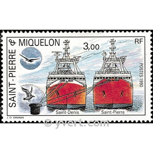 n° 528 -  Timbre Saint-Pierre et Miquelon Poste