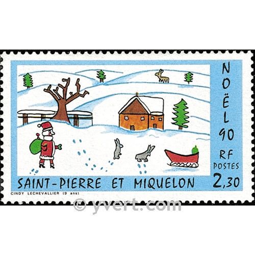 n° 533 -  Timbre Saint-Pierre et Miquelon Poste