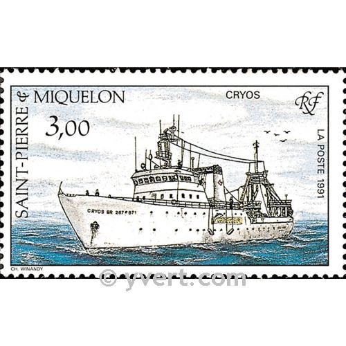 n° 550 -  Timbre Saint-Pierre et Miquelon Poste