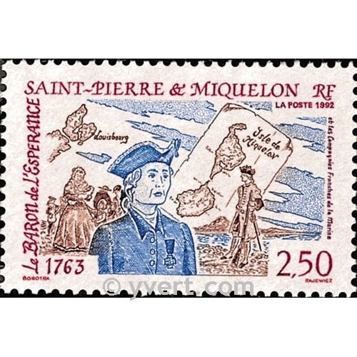 n° 570 -  Timbre Saint-Pierre et Miquelon Poste