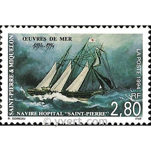 n° 598 -  Timbre Saint-Pierre et Miquelon Poste