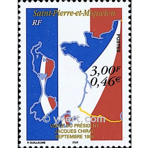 n° 703 -  Timbre Saint-Pierre et Miquelon Poste