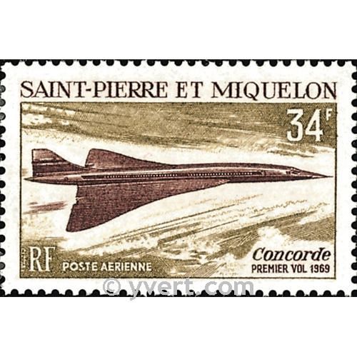 n° 43 -  Timbre Saint-Pierre et Miquelon Poste aérienne