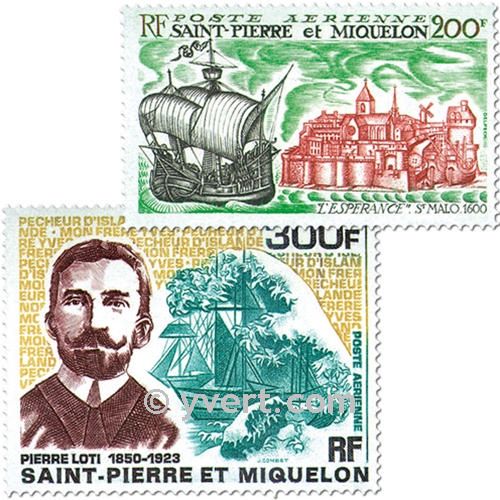 n° 46/47 -  Timbre Saint-Pierre et Miquelon Poste aérienne