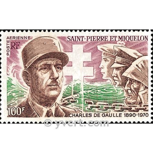 n° 53 -  Timbre Saint-Pierre et Miquelon Poste aérienne