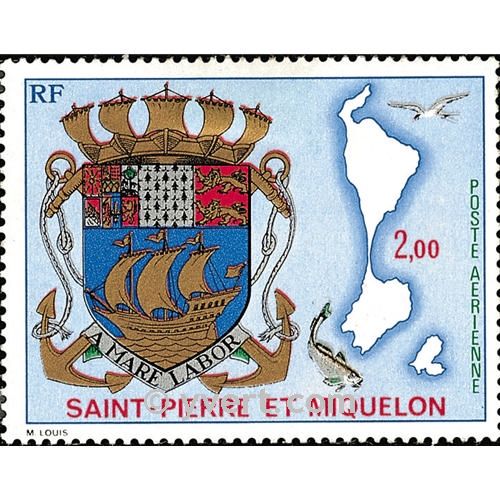 n° 58 -  Timbre Saint-Pierre et Miquelon Poste aérienne