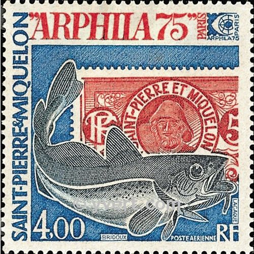 n° 60 -  Timbre Saint-Pierre et Miquelon Poste aérienne