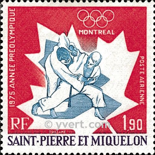 n° 61 -  Timbre Saint-Pierre et Miquelon Poste aérienne