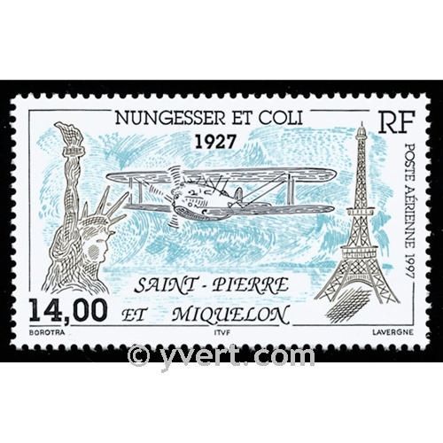 n° 77 -  Timbre Saint-Pierre et Miquelon Poste aérienne