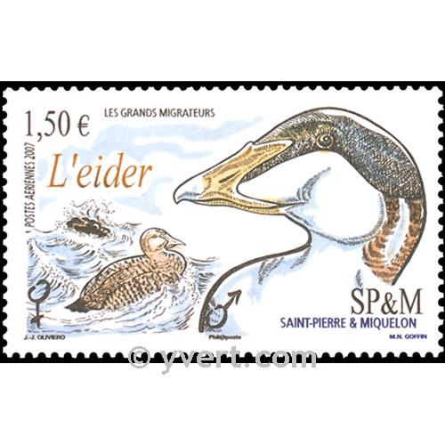 n° 87 -  Timbre Saint-Pierre et Miquelon Poste aérienne