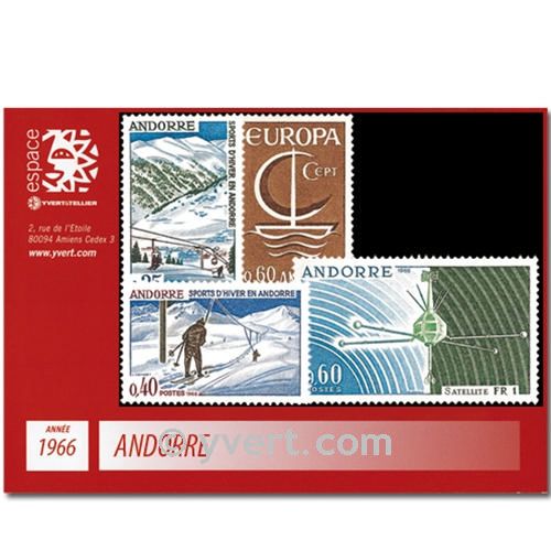 n° 175/178 -  Timbre Andorre Année complète (1966)