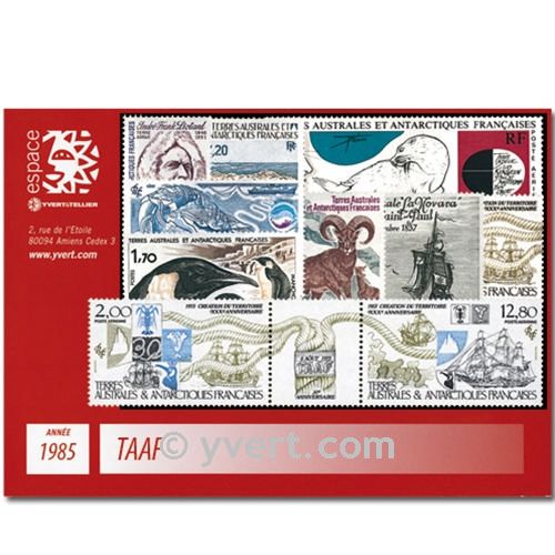 n° 109/114+PA86/91 - Timbre TAAF Année complète (1985)