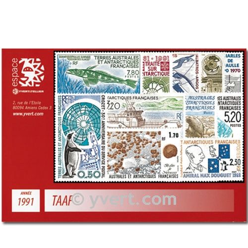 n° 155/162+PA115/18 -  Timbre TAAF Année complète (1991)