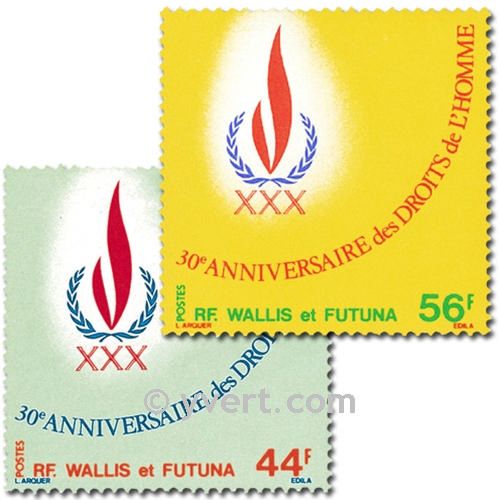 n° 224/225 -  Timbre Wallis et Futuna Poste
