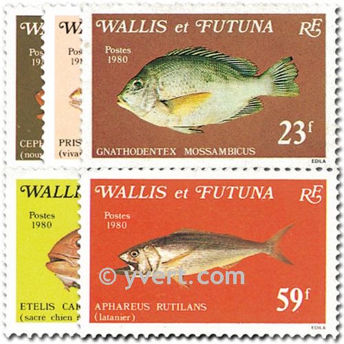 n° 259/263  -  Selo Wallis e Futuna Correios