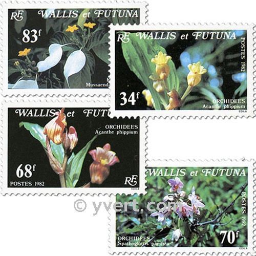 n° 286/289f (feuille) -  Timbre Wallis et Futuna Poste