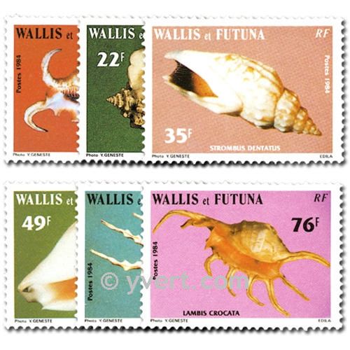 n° 312/317  -  Selo Wallis e Futuna Correios