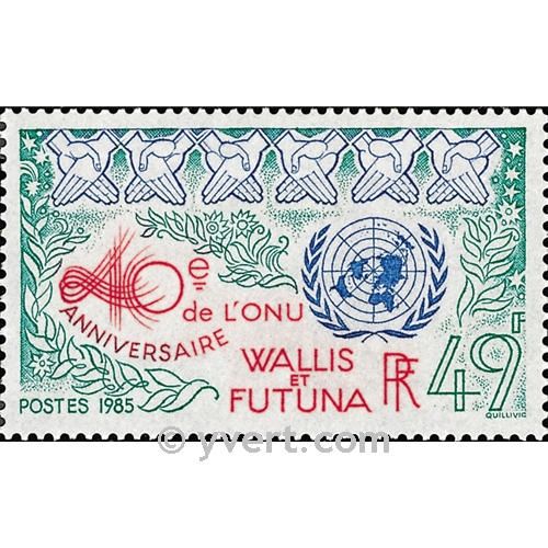 n° 332 -  Selo Wallis e Futuna Correios