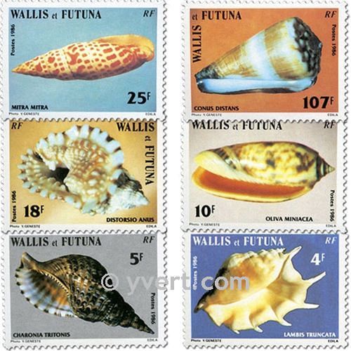 n° 337/342f (feuille) -  Timbre Wallis et Futuna Poste