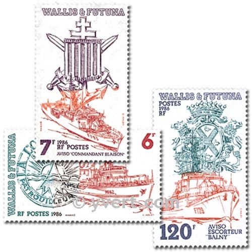 n° 348/350  -  Selo Wallis e Futuna Correios