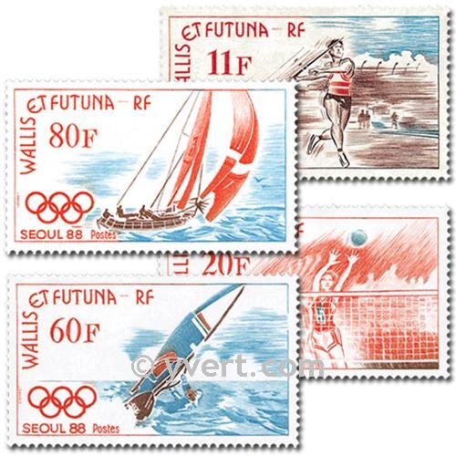 n° 378/381 -  Timbre Wallis et Futuna Poste