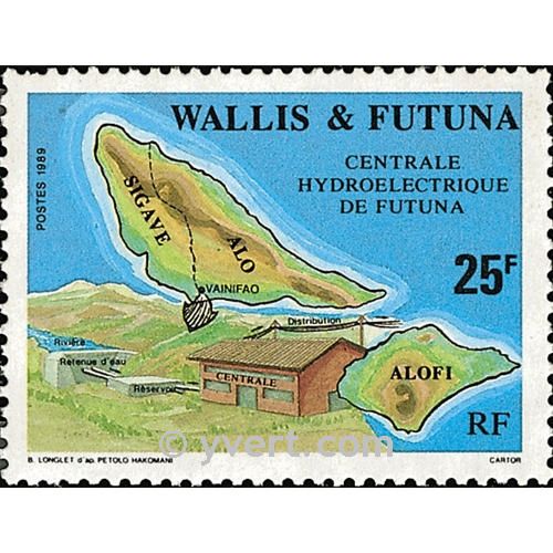 n° 386 -  Timbre Wallis et Futuna Poste