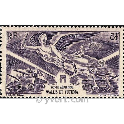 n° 4  -  Selo Wallis e Futuna Correio aéreo