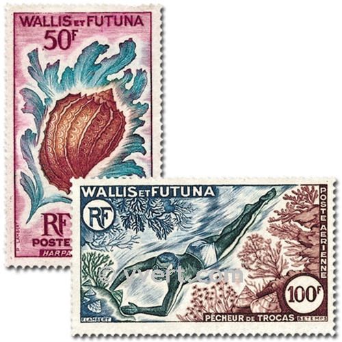 n.o 18 / 19 -  Sello Wallis y Futuna Correo aéreo