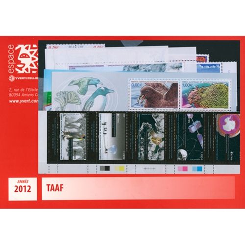 n° 602/640 -  Timbre TAAF Année complète (2012)