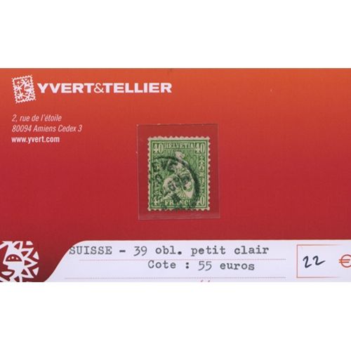 SUISSE - n°39 (oblitéré)