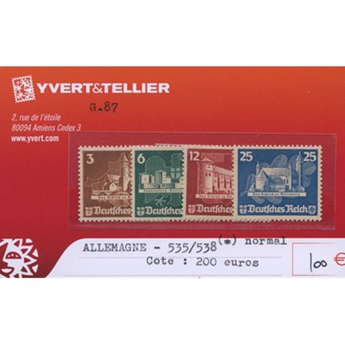 ALEMANIA - n°535/538(*)