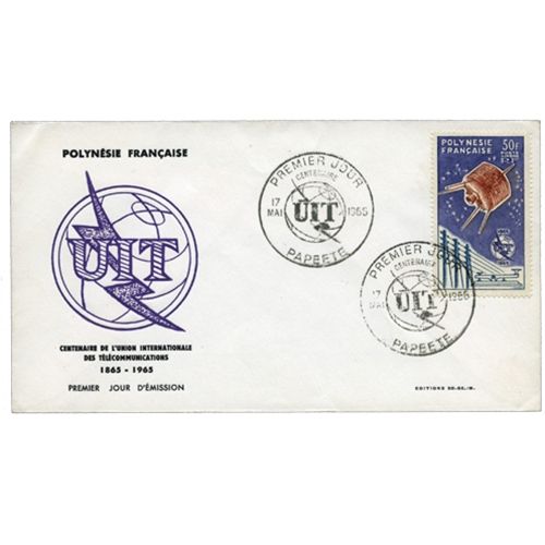 nr. 10 (obliterated) - Stamp Polynesia Air Mail (on letter)