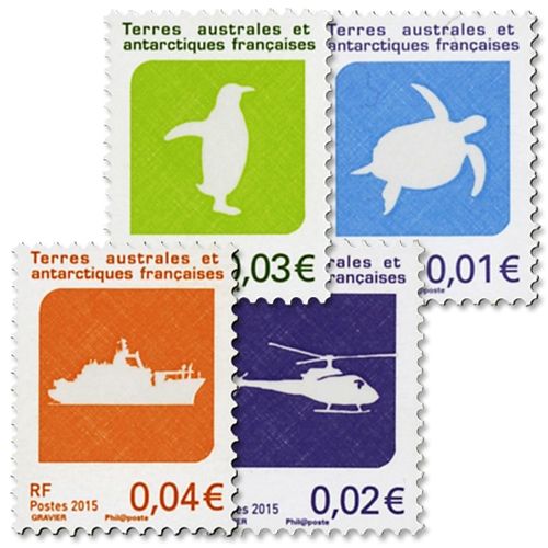 n° 742/745 - Sello Tierras Australes y Antárticas Francesas Correo