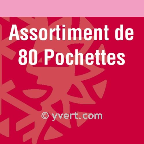 Assortiment de 80 pochettes double soudure
