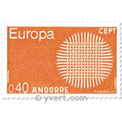 n° 202/203 -  Timbre Andorre Poste