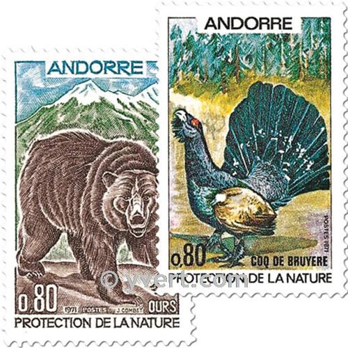 n° 210/211 -  Timbre Andorre Poste