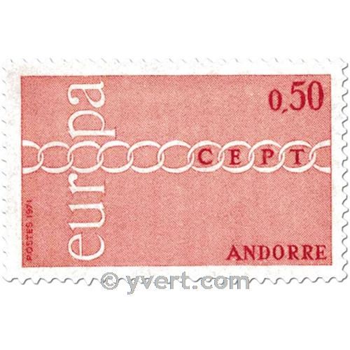 n° 212/213 -  Timbre Andorre Poste