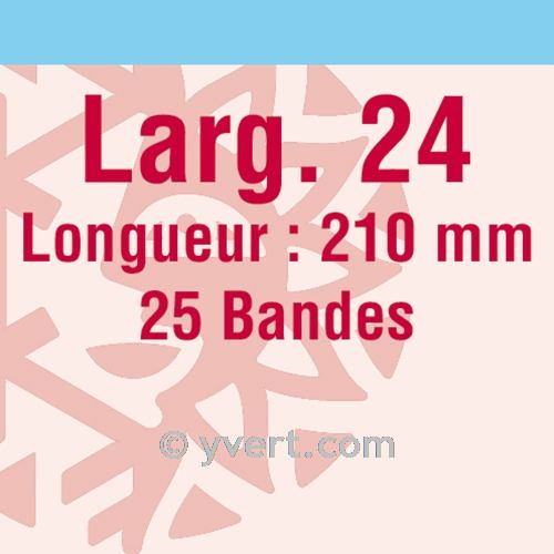 Bandes simple soudure - 24mm (Fond transparent)