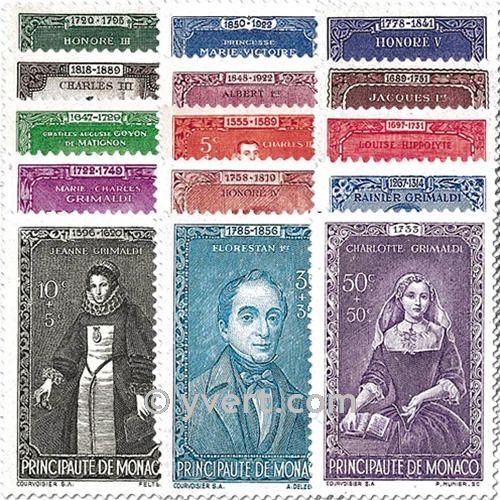 n° 234/248 -  Timbre Monaco Poste