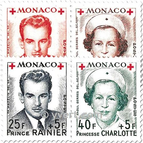 n° 334A/337A -  Timbre Monaco Poste