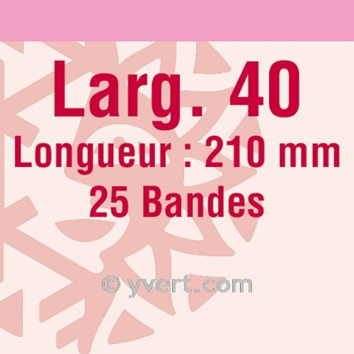 Bandes simple soudure - 40mm (Fond transparent)