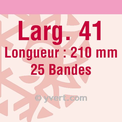 Bandes simple soudure - 41mm (Fond transparent)