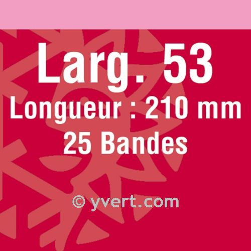 Bandes simple soudure - 53mm (Fond noir)