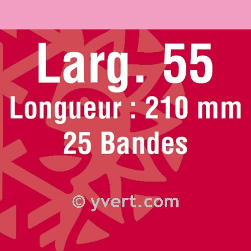Bandes simple soudure - 55mm (Fond noir)