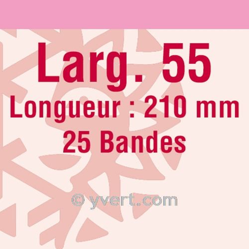 Bandes simple soudure - 55mm (Fond transparent)