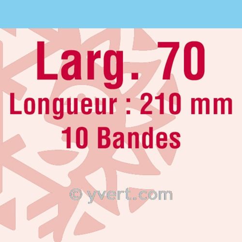 Bandes simple soudure - 70mm (Fond transparent)